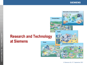 Research and Technology at Siemens - EUK-Home