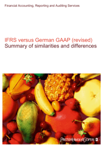 IFRS versus German GAAP (revised).