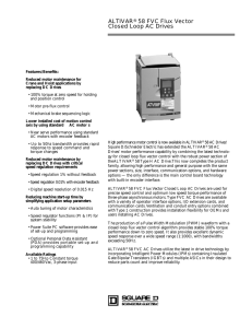 A LT I VA R® 58 FVC Flux Vector Closed Loop