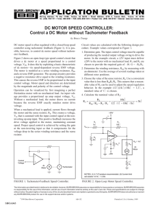 Control a DC Motor without Tachometer Feedback
