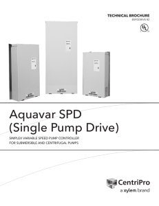 Aquavar SPD (Single Pump Drive)