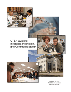 UTSA Inventor`s Handbook - UTSA Research