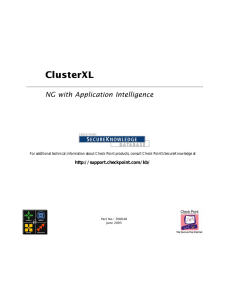 ClusterXL - Check Point