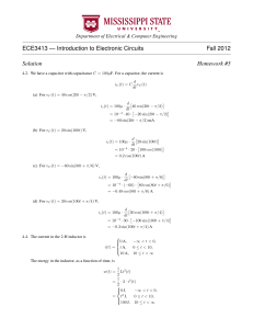 ECE3413 — Introduction to Electronic Circuits Fall 2012 Solution