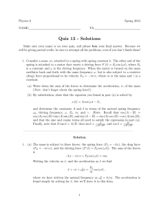 Quiz 13 - Solutions