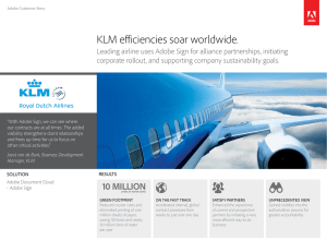 KLM efficiencies soar worldwide.