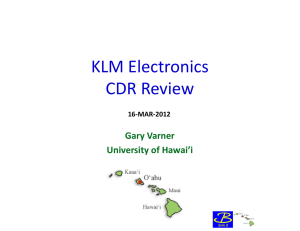 KLM Electronics CDR Review