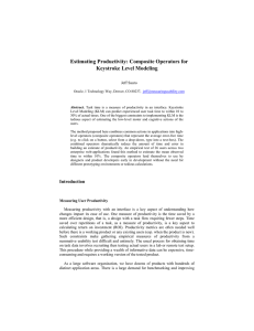 Composite Operators for Keystroke Level Modeling