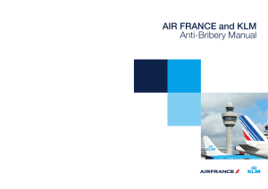 AIR FRANCE and KLM Anti-Bribery Manual