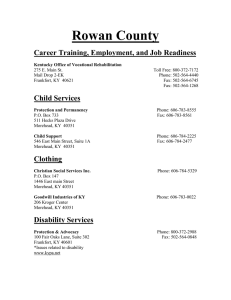 Rowan County - Kentucky Protection and Advocacy