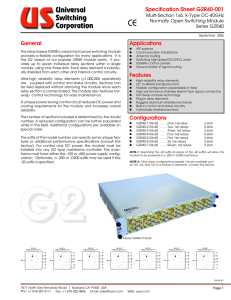 Spec Sheet G2R40-001.qxd - Universal Switching Corporation