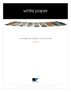 White Paper: Automated Signal Switching Primer