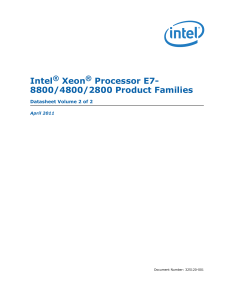 Intel® Xeon® Processor E7