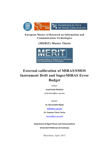 External calibration of MIRAS/SMOS Instrument Drift and