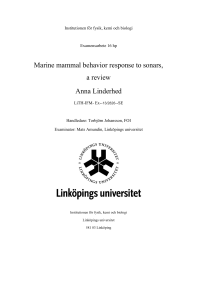 Marine mammal behavior response to sonars, a review
