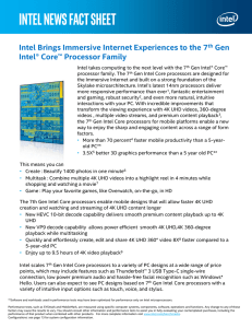 Fact Sheet - Newsroom | Intel