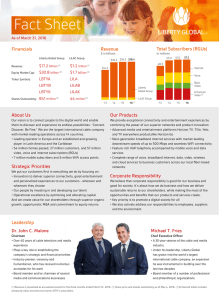 Fact Sheet - Liberty Global