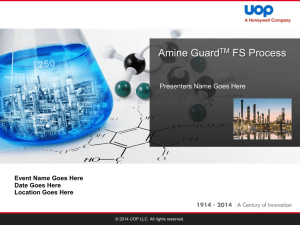 Amine Guard FS Overview Presentation