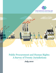 Public Procurement and Human Rights