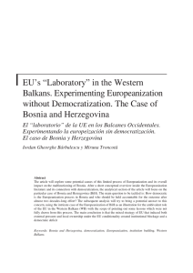 EU`s “Laboratory” in the Western Balkans. Experimenting