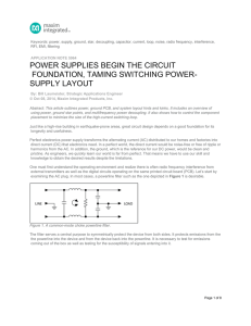 Power Supplies Begin the Circuit Foundation, Taming