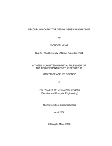 Decoupling Capacitor Design Issues in 90nm CMOS