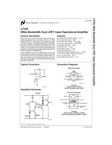 LF353 Dual JFET Op-Amp