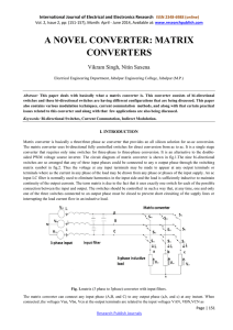a novel converter: matrix converters