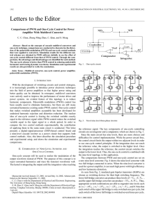 Comparisons of pwm and one-cycle control for power amplifier with