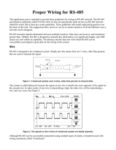 RS-485 Wiring Guide - 4B