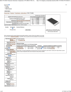 ERJ-1TYJ302U Panasonic Electronic Components | PT3.0KXCT