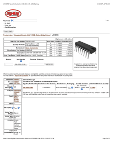 L293DNE Texas Instruments | 296-9518-5-ND | DigiKey