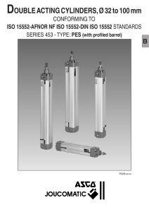 DOUBLE ACTING CYLINDERS, Ø 32 to 100 mm