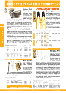 2.22 Micro Cables and Reutlinger Miniature Display Fittings