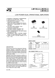 LM158,A-LM258,A LM358,A