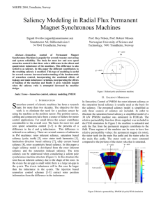 Saliency Modeling in Radial Flux Permanent Magnet Synchronous