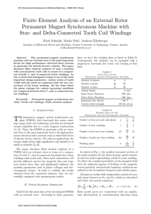 Finite Element Analysis of an External Rotor Permanent Magnet