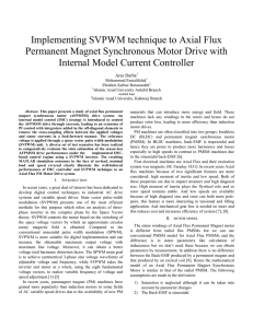 Implementing SVPWM Technique to an Axial Flux Permanent