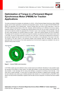 Optimization of Torque in a Permanent Magnet Synchronous Motor