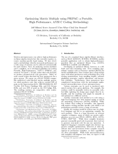 PHiPAC - EECS at UC Berkeley