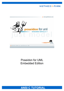 Poseidon for UML Embedded Edition ANSI C TUTORIAL