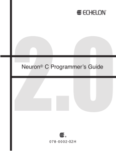 Neuron C Programmer`s Guide