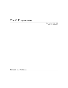 The C Preprocessor