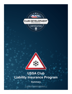 USSA Club Liability Insurance Program