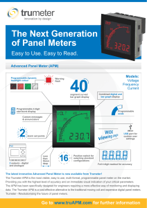 The Next Generation of Panel Meters
