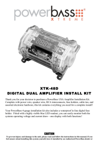 xtk-48d digital dual amplifier install kit