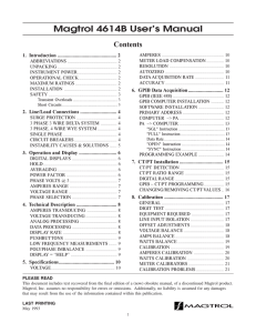 Model 4614B User`s Manual