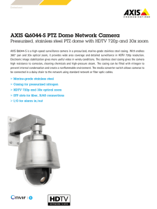 AXIS Q6044-S PTZ Dome Network Camera