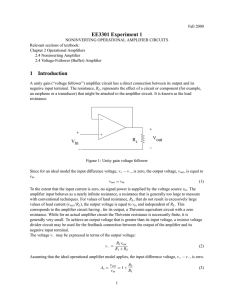 EE3301 Experiment 1 1 Introduction