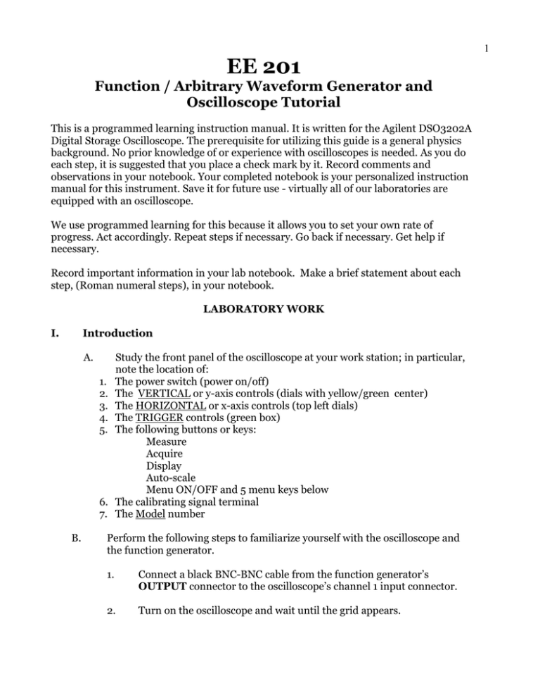 FuncGen_Oscope_Tutorial_Revised H